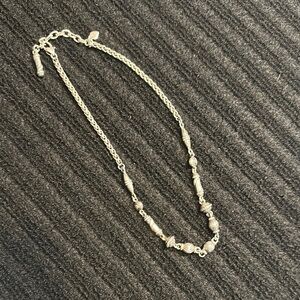 Retired Brighton Silver Choker Necklace with Minimalist Design